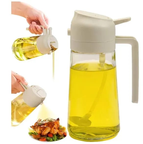 Dispensador De Aceite 2en1 En Vidrio